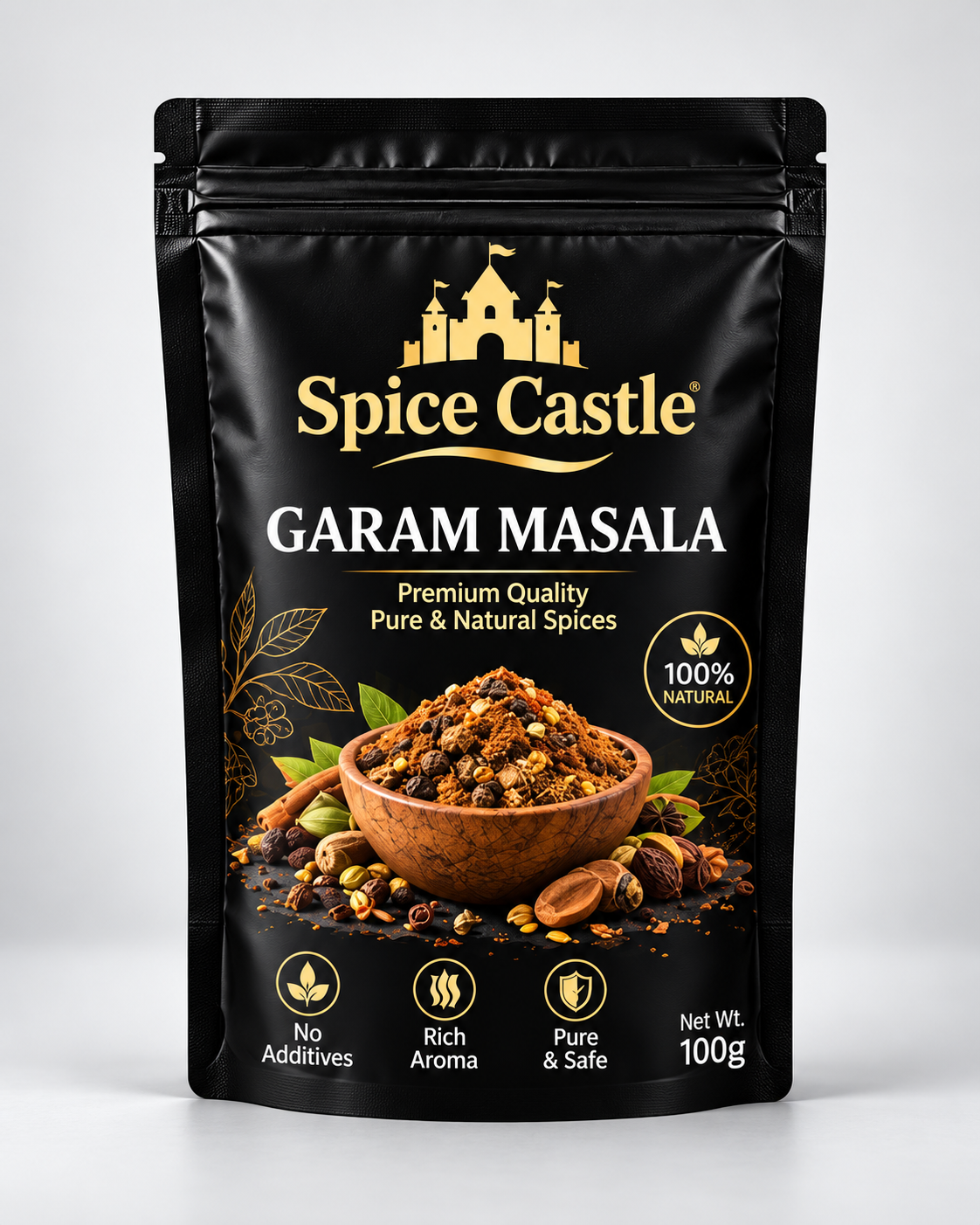 Spice Castle Garam Masala – Premium 100% Natural Spice Blend for Rich Aroma & Authentic Flavor