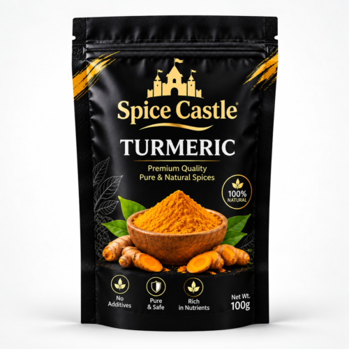 Spice Castle Turmeric Powder – Premium 100% Natural Turmeric with Rich Color & Authentic Flavor
